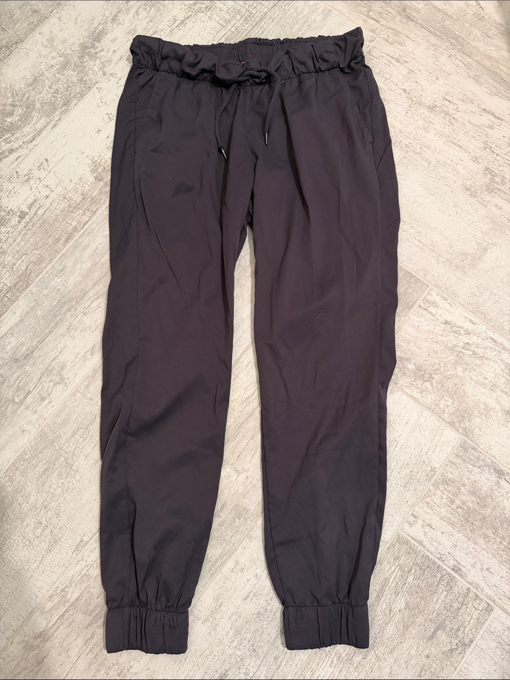 Dark Grey Elastic Waist Comfy Pants